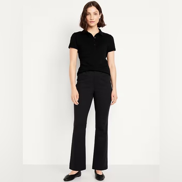 Old Navy Denim - Old Navy Black High waisted uniform Boot cut pants size 10